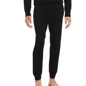 Saks Fifth Avenue Men Cashmere Lounge Pants Joggers Black XXL new